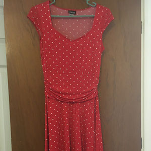 Modcloth red polka dot dress - Medium